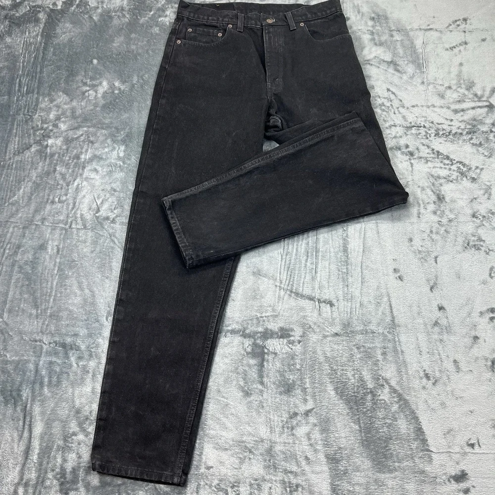 Vintage 1994 Black Levi's 550 Men's Jeans Relaxed Fit 33X32 USA Made 90s EUC Y2K